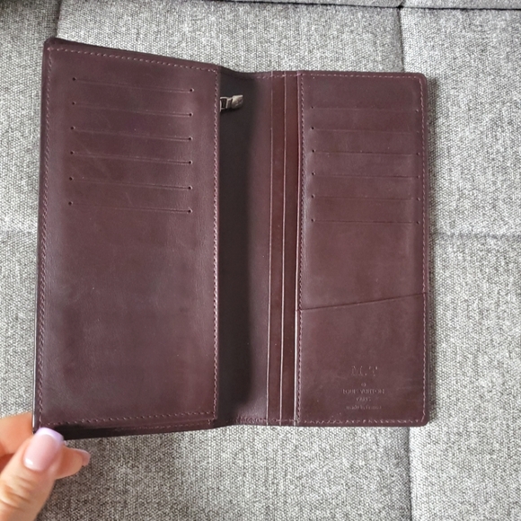 Authentic Louis Vuitton Brazza Portefeuille Brown Leather Bifold Long Wallet - Picture 4 of 16